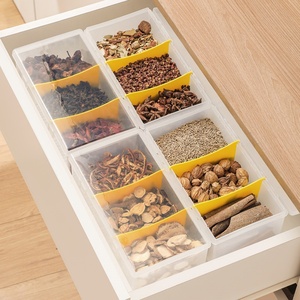 Portable Desktop <b>Small</b> Item Storage Box Storage Container Plastic Spice Box for Kitchen Use for Refrigerator Storage - Product Image 5