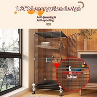 Fournitures pour animaux de compagnie en gros, cage à oiseaux, cage à perroquet, cage à oiseaux en métal, petite cage à perroquet, cage à canaris en acier, cage d'élevage pour oiseaux, facile à assembler