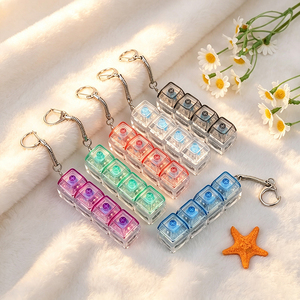 Clicking Mechanical Keycap <b>Fidget</b> <b>Keychain</b> Transparent Keyboard Switch for Home & Outdoor Use - Product Image 2