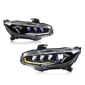 ไฟหน้าสำหรับ <span class=keywords><strong>Honda</strong></span> Civic รุ่นที่ 10 ปี 2016-2021 ไฟหน้ารถซีดาน แฮทช์แบ็ก TypeR CIVIC 2020 ไฟหน้าทรงเพชร ไฟหน้ารถยนต์ - Product Image 6