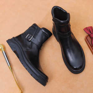 Zapatos Casuales Formales de Negocios para Hombre, Transpirables, de Moda, de Cuero Genuino, Sin Cordones, Ligeros, Antideslizantes para Exteriores, para Bodas - Product Image 3