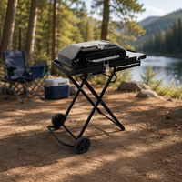 Grill de jardin extérieur de style coréen moderne personnalisé, accessoires de cuisine extérieure