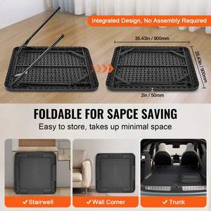 Mesa de Mahjong Automática para 4 Jugadores, Diseño Plegable Moderno con Portavasos y Bandejas para Fichas, Mesa de Juego de Casino Negra - Product Image 4