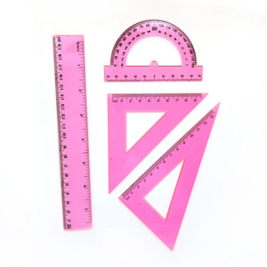 Juego de 4 Reglas Transparentes de Plástico de 20 cm, Regla Recta, Herramienta de Medición, para Material Escolar Infantil - Product Image 2