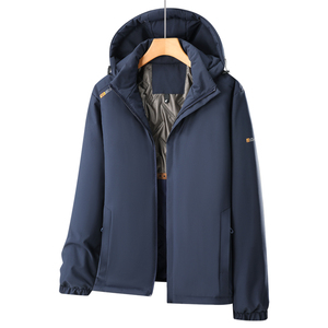 Chaqueta de plumón cálida con capucha para hombre, talla grande, holgada, gruesa, resistente al viento, cálida, resistente a los arañazos, cómoda y transpirable. - Product Image 6