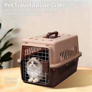 इटा ने पीप पालतू एयरलाइन वाहक फोल्डेबल पोर्टेबल ठोस रंग यात्रा क्रट मध्यम बड़ी बिल्लियों कुत्तों को भारी शुल्क हवादार किया - Product Image 6