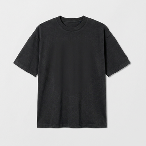T-shirt à manches courtes pour homme Urban Block, noir, imprimé avec un motif de bâtiment, col rond, coupe classique, décontracté, 100% coton - Product Image 1