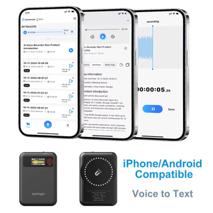 AI Audio <strong>Voice</strong> <strong>Recorder</strong> APP Control 128G <strong>Bluetooth</strong> Chatgdp Sound Studio Recording Device Meetings Lectures Portable Smart Screen