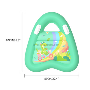 <span class=keywords><strong>Dinosaurio</strong></span> delfín niño inflable tabla de surf Bodyboard logotipo personalizado PVC estera flotante <span class=keywords><strong>piscina</strong></span> flotadores con asas para niños - Product Image 4