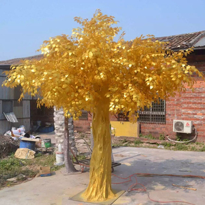 Planta artificial de los deseos, árbol anyan artificial, grande, dorado - Product Image 4