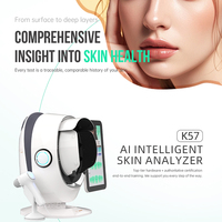 Analyseur de peau numérique 3D portable de haute qualité 2026 pour salon, avec 3 caméras et certification CEFCC