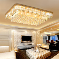 JYLIGHTING Salle à manger couloir moderne led salon hôtel plafonnier en cristal lustre en cristal de luxe