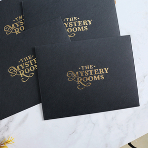 Bán buôn DIY thiết kế tối giản màu đen cao cấp giấy phong bì với vàng foiling logo cho sự kiện hàng ngày - Product Image 2