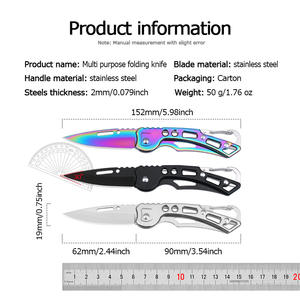 Товар оптом из нержавеющей стали складной мини-нож для кемпинга - Product Image 2