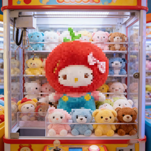 Juguetes de peluche personalizados al por mayor de 8 pulgadas con forma de Hello <span class=keywords><strong>Kitty</strong></span> para máquinas expendedoras y máquinas de garras - Product Image 1