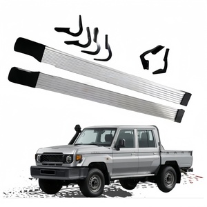 YBJ voiture accessoires ABS Nerf Bar Protection marchepieds <span class=keywords><strong>marchepied</strong></span> pour Toyota Land Cruiser FJ78 FJ76 FJ79 LC79 <span class=keywords><strong>marchepied</strong></span> latéral - Product Image 1