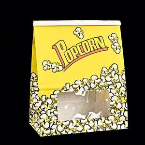 Sac en papier kraft biodégradable avec fenêtre pour aliments à emporter, noix, snacks, popcorn - Product Image 2