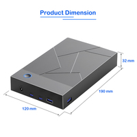 3,5 pulgadas móvil USB 3,1 interfaz SATA caja de disco duro Universal USB3.0 portátil/disco duro de estado sólido mecánico plástico