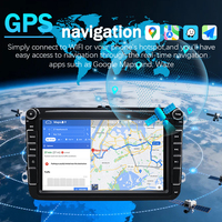 Radio para Auto SJ para VW Volkswagen con Pantalla de 8 Pulgadas, con CarPlay Inalámbrico y Android Auto, Navegación GPS, WiFi, DSP, Estéreo Multimedia para Auto