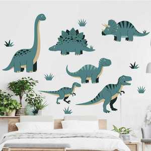 Self Adhesive Living Room Decor Baby <strong>Nursery</strong> 3d Cartoon <strong>Dinosaur</strong> Wall Stickers - Product Image 2