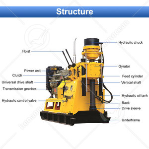 Machine de forage de puits d'exploration minérale OCEAN, foreuse rotative de 300 m à vendre - Product Image 2