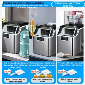 Bomba de Hielo Pequeña Emerson para Máquina de Hielo, Uso Doméstico, Tiendas de Té con Leche, KTV, Dormitorios Estudiantiles, Alto Rendimiento de Hielo, 220-240V, 1 Año de Garantía - Product Image 3