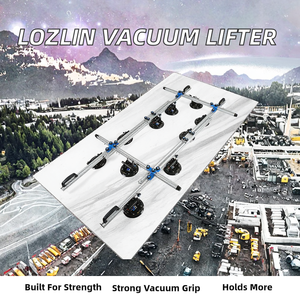 LOZLIN Industrial OEM/ODM Ventosa de Vacío Grande para Azulejos, Piedra, Vidrio, Placa de Elevación de Alta Resistencia, Herramienta de Instalación de Cerámica y Roca - Product Image 2