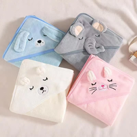 Baby Bath Towel Blanket Animal Organic Bamboo Kids Hooded Towel Cotton Custom logo Baby Hooded Towel