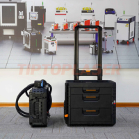Machines de nettoyage au laser pulsé empilées de qualité industrielle TIPTOP 200W, 300W, 500W avec certification CE pour métal, brique, bois