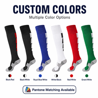Chaussettes de football montantes personnalisées avec logo, chaussettes de sport athlétiques renforcées à talon et bout amortis, vente en gros OEM, faible MOQ