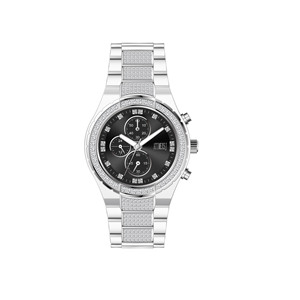 Reloj Glow Aura con Correa de Metal, Movimiento de Cuarzo, Detalles Brillantes para Hombre y Mujer - Product Image 1