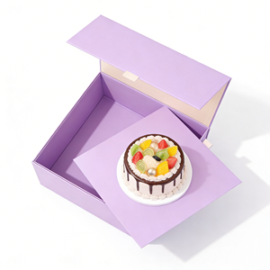 Custom Brownie Packaging <b>Box</b> <b>Foldable</b> Magnetic Rigid Paper Dessert Gift <b>Box</b> - Product Image 3