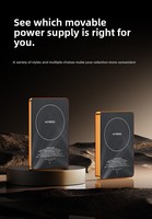 Batería Externa Magnética Inalámbrica de Alta Capacidad 10000mAh con Carga Rápida de 22.5W, Pantalla LED y Carcasa de Aleación