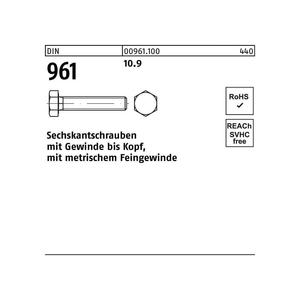 สกรูหกเหลี่ยม DIN 961/ISO 8676 VG x65mm - Product Image 1