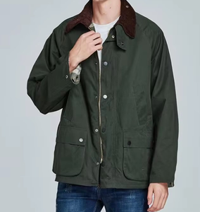 Yüksek kalite özel erkek çalışma Pilot açık VarsityJacket standı kış resmi tuval ceket sıcak satış toptan boş ceket - Product Image 1