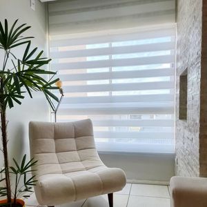 RunChen Dual Zebra Stores Tissu Horizontal Blackout Shades Taille personnalisée pour le contrôle de la lumière de la fenêtre de la maison pour la transparence et la confidentialité - Product Image 5