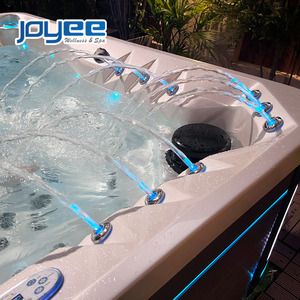 JOYEE Brand New Family Hydro Bath Whirlpools Acrylique Balboa <span class=keywords><strong>Spa</strong></span> <span class=keywords><strong>Piscine</strong></span> 5 Adultes Bain à remous <span class=keywords><strong>avec</strong></span> LED Corner Strip Light - Product Image 3