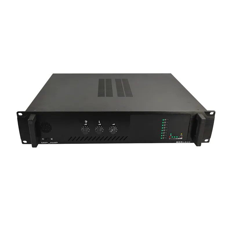 Amplificador IP con 8 zonas para sistema escolar