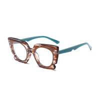 Nouveau haut de gamme éblouissant simple maquillage montures de lunettes décoration anti-lumière bleue lunettes monture de lunettes