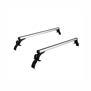 Barres transversales SEMRISE personnalisées <span class=keywords><strong>de</strong></span> 127 cm en alliage d'aluminium et <span class=keywords><strong>de</strong></span> fer argenté et noir <span class=keywords><strong>pour</strong></span> pick-up Hilux - Installation boulonnée sur le <span class=keywords><strong>toit</strong></span> - Product Image 3