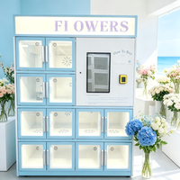 Distributeur de fleurs compact et économe en énergie avec éclairage LED et diagnostic à distance