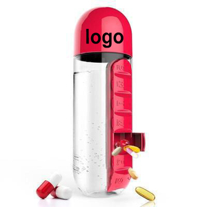 2025 New Style Plastic Custom Water Bottle Daily Pill Eco-friendly Pill <b>Box</b> Water Plastic Bottle - Product Image 2