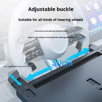 Plateau de volant de voiture tendance de grande taille avec fente rétractable, plateau alimentaire pour voiture, support pour ordinateur portable réglable pour travailler, manger, écrire