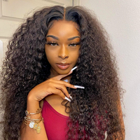 Cheveux Brésiliens en Gros 13x6 Transparent pour Perruques Lace Front 50 Pouces Cheveux Humains Vierges Pré-Pluckés