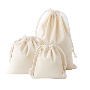 Sac à cordon en toile de coton biologique personnalisé, recyclable, biodégradable, pour bagues, boucles d'oreilles, montres, bracelets, lunettes, cadeaux - Product Image 5