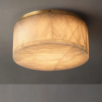 Plafonnier rond moderne minimaliste en albâtre pour couloir, hall d'entrée, éclairage de luxe, décoration, luminaire tendance pour la maison