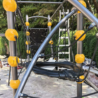Structure de jeu d'aventure en filet de cordes pour enfants, équipement d'exercice pour parc d'escalade extérieur, personnalisable en usine