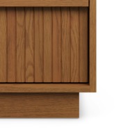 Commode en bois à 6 tiroirs en noyer de style mid-century, quincaillerie en acier inoxydable, coffre de rangement écologique, tiroirs à fermeture douce