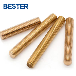 Custom Electric M15 32mm Din 975 Copper <strong>Brass</strong> Aluminum Unc Full Thread Drill Studs Threaded <strong>Rod</strong>