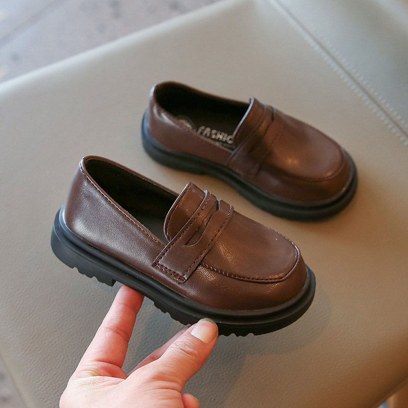 brown dress shoes for kids Brown Soft Leather Lace for Toddler/Boy/Girl by London Kids 27 / Brown